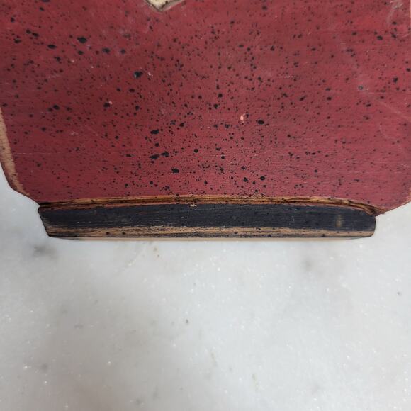 VTG Wooden Carved Santa Figure 6.5" Handpainted Christmas Folk Art Signed '91 - Picture 4 of 12